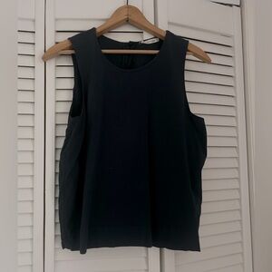 Marine layer navy blue tank top with snap back size large